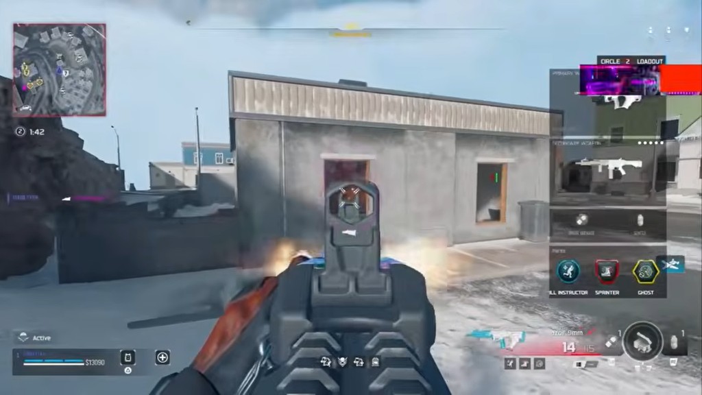In-game look — ESP through a doorway
